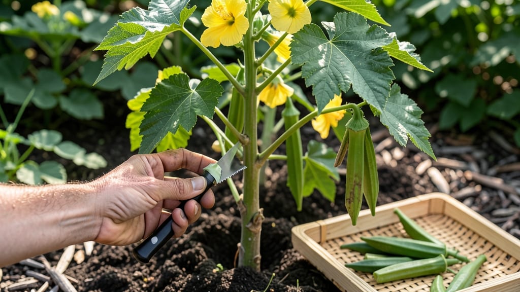 When to Pick Okra From the Garden: Size Matters—Harvest Before Pods Get Tough