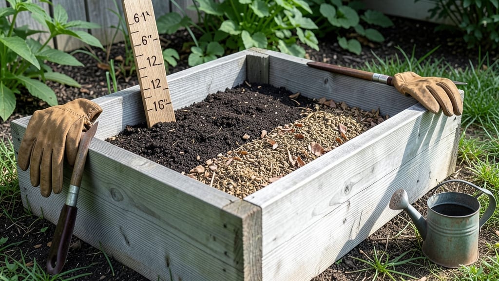 How Much Soil to Fill a Raised Garden Bed: Depth Guide by Plant Type and Root Needs