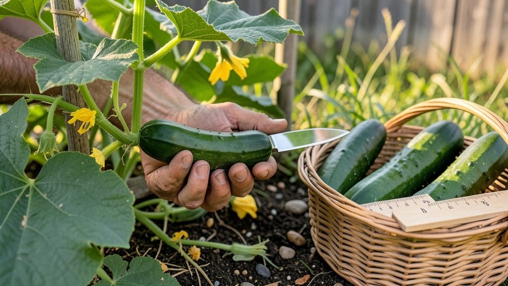 When to Harvest Cucumbers From Garden: Pick at 6-8 Inches for Crisp, Seedless Bites
