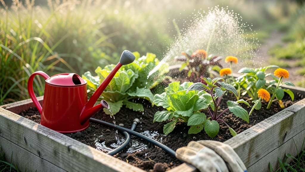 Garden Bed Watering: Drip Irrigation vs. Hand Watering—What Saves More Plants