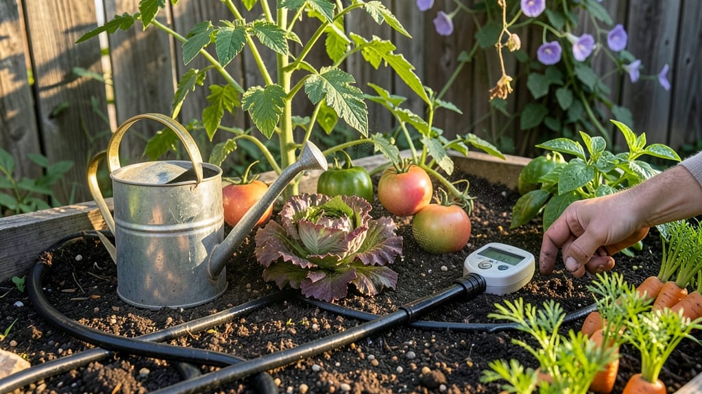 Best Time to Water Vegetable Garden: Morning Mist Spray for Root Growth